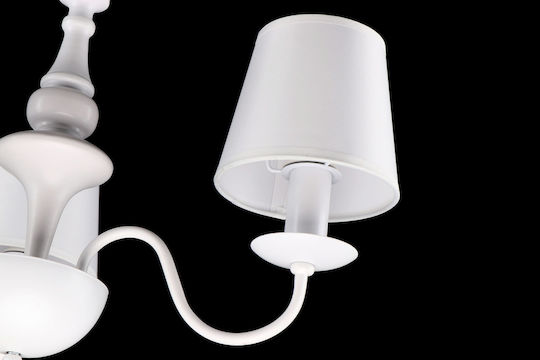 Home Lighting KQ 2576/6 Belo Ceiling Light White for 6 E14 Bulbs 59x4x33cm
