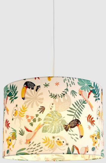 Veis Einfaches Licht Kinderdeckenleuchte Deckenleuchte 60W mit Fassung E27 Mehrfarbig 35x24cm