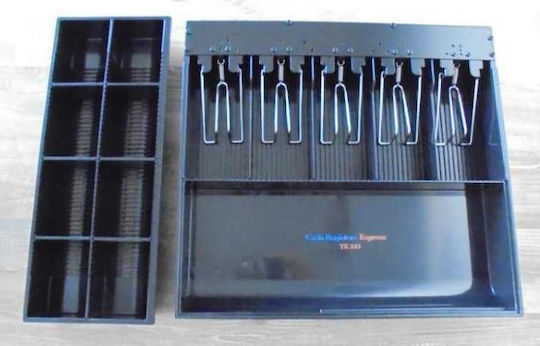 TE Tameiaki Express ΤΕ541-5 Cash Register Insert Tray with 8 Coin Slots and 5 Slots for Bills 35.5x32.5x6cm