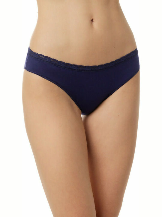 Minerva Γυναικεία Slip 2Pack Navy Μπλε