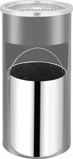 vidaXL Metallic Waste Bin 26lt Black