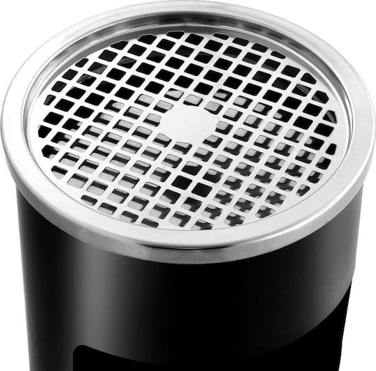 vidaXL Metallic Waste Bin 26lt Black
