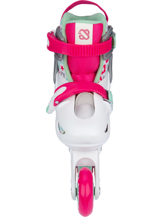 Nijdam Sk8 Star Inline Αυξομειούμενα Rollers Λευκά Παιδικά
