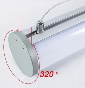 Atman Palermo LED Γραμμικό Φωτιστικό Οροφής 36W Ψυχρό Λευκό IP20 Μ120xY120εκ.
