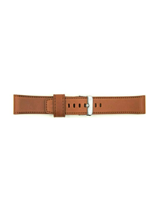 Tzevelion Leather Strap Tabac Brown 24mm