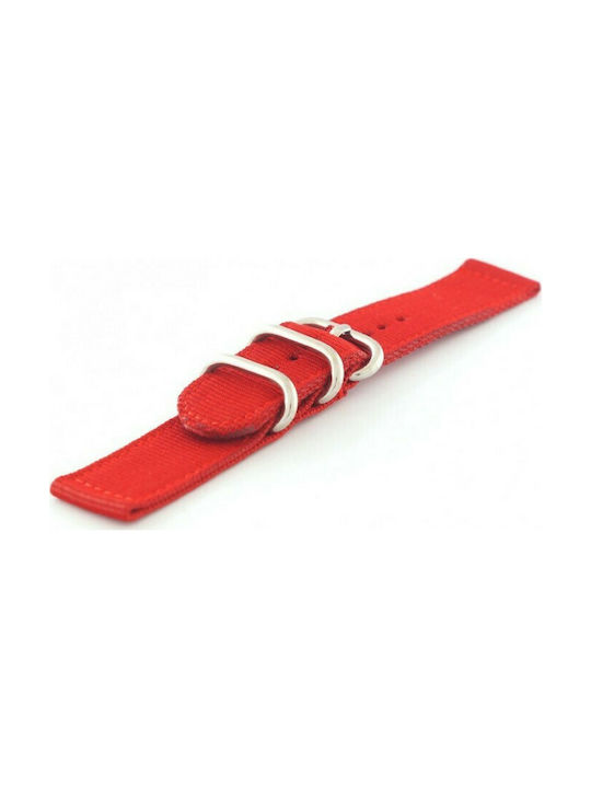Diloy Straps Fabric Strap Nato Red 20mm