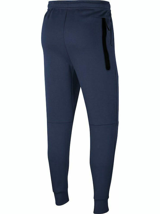 Sweatpants with Elastic Navy Blue