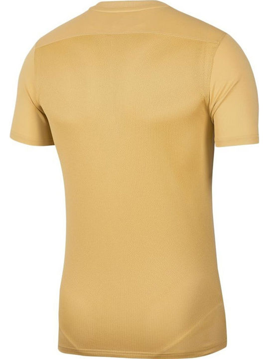Nike Park VII Men's Athletic Short Sleeve Blouse Dri-Fit Gold