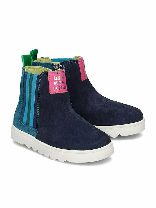 Agatha Ruiz De La Prada Kids Booties Navy Blue