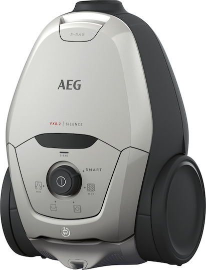 AEG VX82-1-2MG Ηλεκτρική Σκούπα 600W με Σακούλα 3.5lt Λευκή