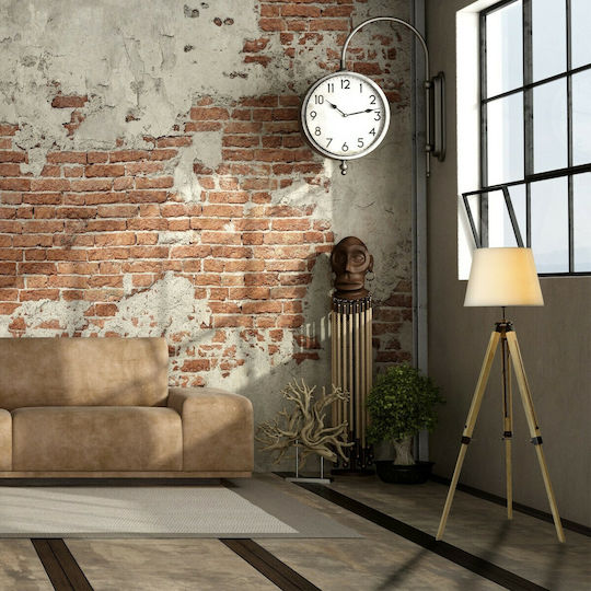 Hatzipantos Stores Vintage Φωτιστικό Δαπέδου Υ150xΜ46εκ. με Ντουί για Λαμπτήρα E27 Καφέ