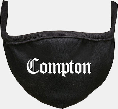 Mister Tee MT1356 Cloth Face Mask Black with Compton 1pcs