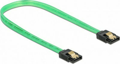 DeLock 7-Pin SATA III - 7-Pin SATA III Cable 30cm Πράσινο (82064)