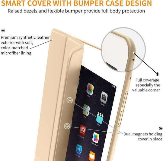 Slim Smart Cover Flip Cover Χρυσή (iPad Air 2)