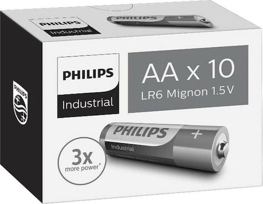 Philips Industrial Алкални Батерии AA 1.5V 2бр