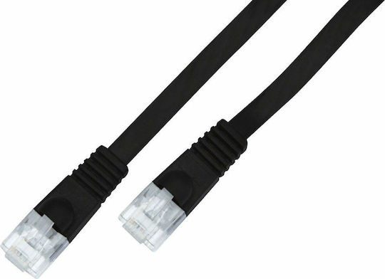 Roline U/UTP Cat.6 Ethernet Network Cable 1m Black 1pcs