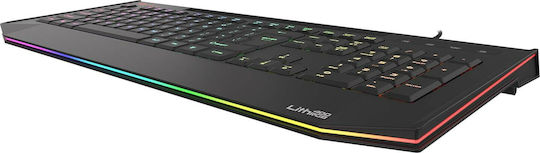 Genesis Lith 400 RGB Gaming Πληκτρολόγιο με RGB φωτισμό (Αγγλικό US)