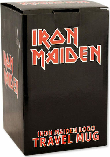 Iron Maiden - Logo Ceramic Cup with Lid Black 300ml