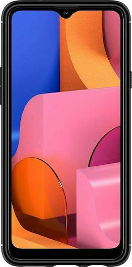 Spigen Rugged Armor Back Cover Σιλικόνης 2mm Μαύρο (Galaxy A20s)