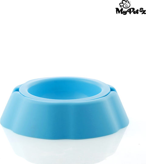InnovaGoods My Pet Frosty PVC Bowl Food & Water for Dog & Cat 400ml 24cm in Light Blue Color