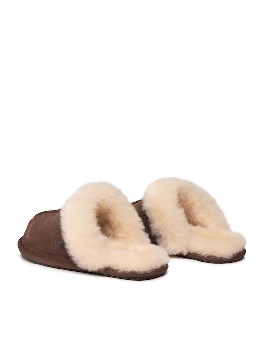 UGG Scuffette II Women's Winter Slippers Brown