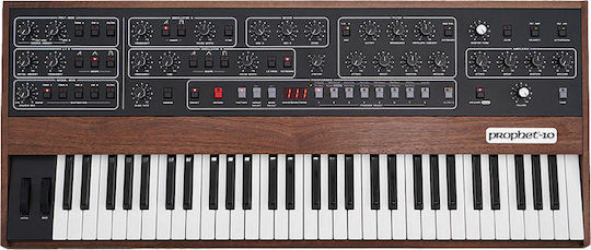 Dave Smith Synthesizer Sequential Prophet 10 με 61 Δυναμικά Πλήκτρα Καφέ