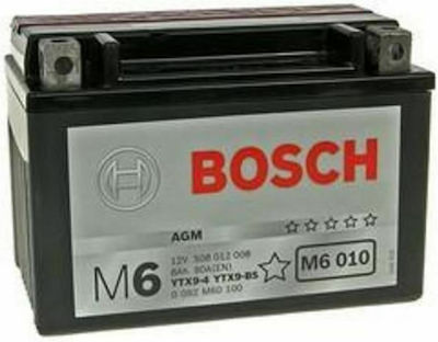 Bosch Μπαταρία Μοτοσυκλέτας M6010 με Χωρητικότητα 8Ah