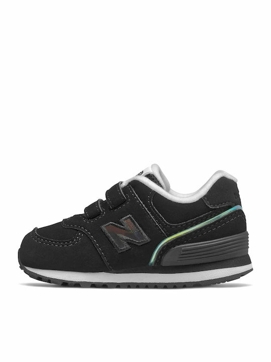 Kinder Sneakers mit Klettverschluss Schwarz