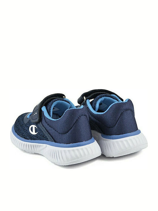Softy Mesh TD Αθλητικά Παιδικά Παπούτσια Running με Σκρατς Navy Μπλε