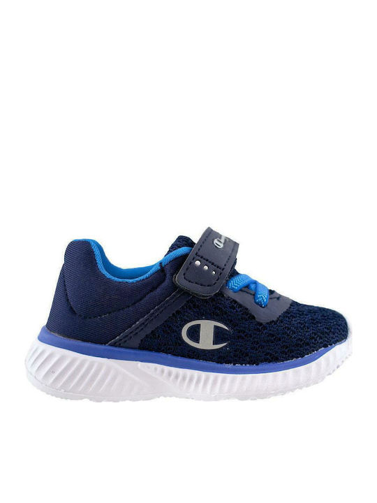 Softy Mesh TD Αθλητικά Παιδικά Παπούτσια Running με Σκρατς Navy Μπλε
