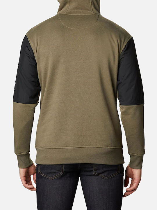 Columbia Minam River Herren Sweatshirt Jacke mit Kapuze und Taschen Khaki