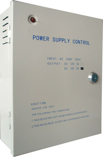 Amarad Power Supply for CCTV Systems 12V 5A 4 Channels AMR-1204C-5A