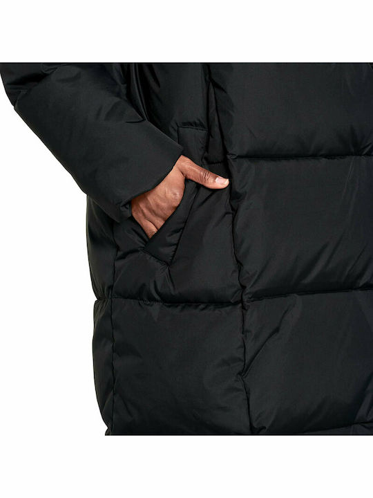 Catherina Women's Long Puffer Jacket for Winter Black