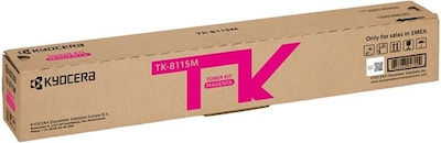 Kyocera TK-8115M Toner Laser Εκτυπωτή Ματζέντα 6000 Σελίδων (1T02P3BNL0)