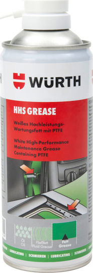 Wurth Grease Spray 400ml 1pcs White PTFE