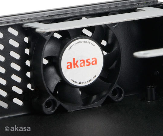 Akasa Cypher Winzig klein Computergehäuse Schwarz