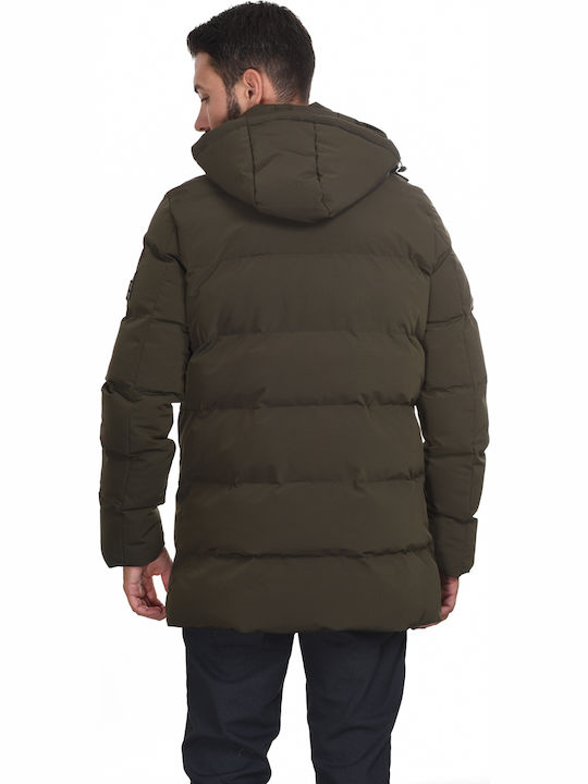 Biston Herren Winter Jacke Puffer Grün