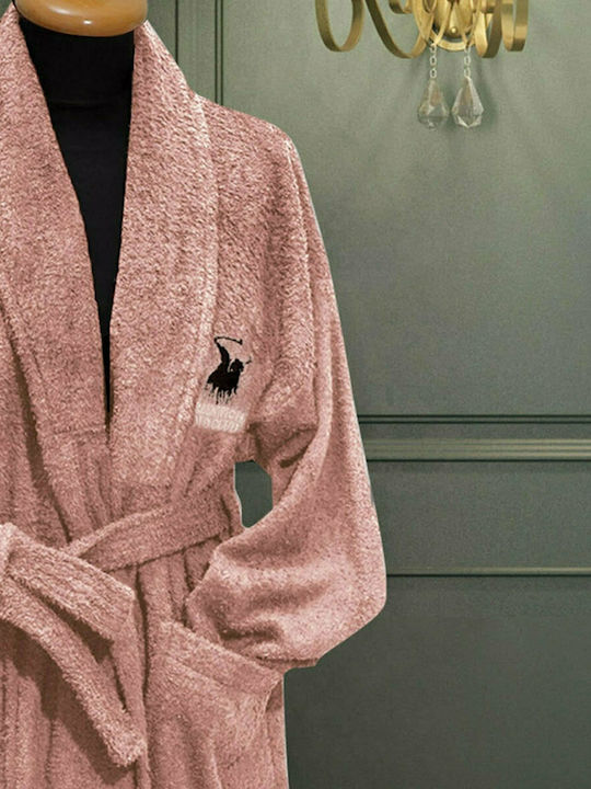 Greenwich Polo Club 2606 Women's Collar Bathrobe Nude 430gr/m²