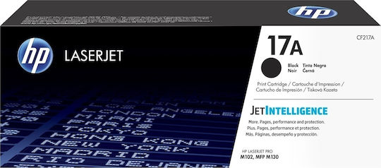 HP 17A Γνήσιο Toner Laser Εκτυπωτή Μαύρο 1600 Σελίδων (CF217A)