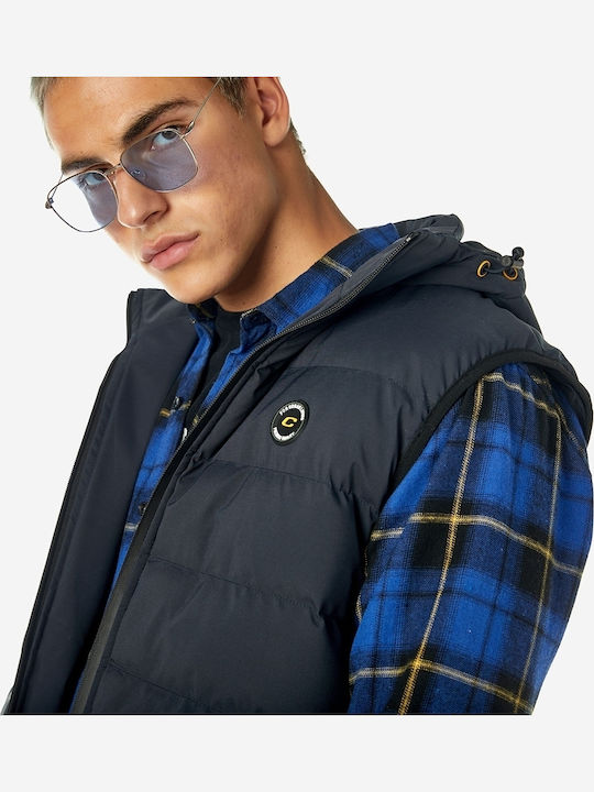 Sleeveless Jacket Puffer Navy Blue