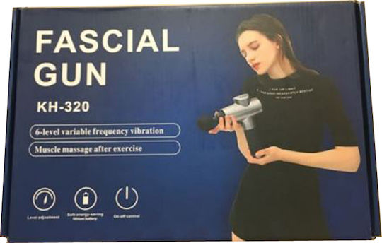 Factory Muscle Massager Fascial Gun Gun Massage for the Neck, the Head, the Waist, the Back, the Legs, the Body & the Hands with Vibration Gray