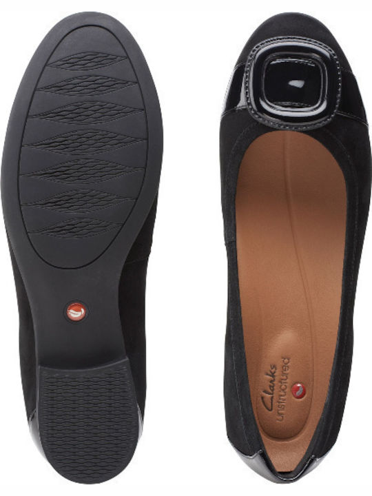 Anatomic Leather Ballerinas Un Blush Cove Black