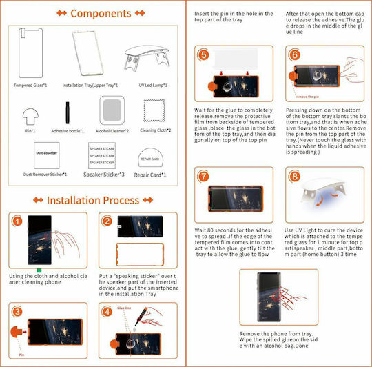 T-Max UV 3D Full Face Tempered Glass (Galaxy S9)