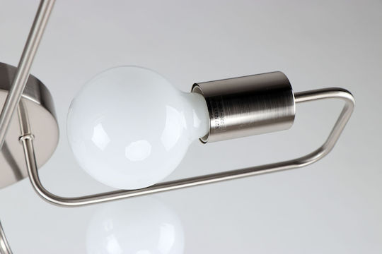Home Lighting Shevy Deckenleuchte 52cm Silber mit Fassung E27