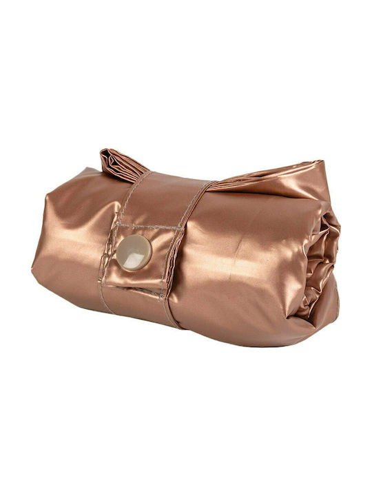 Loqi Metallic Matt Fabric Shopping Bag Pink