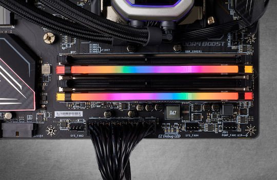 Corsair Vengeance RGB Pro DDR4 16GB RAM με 2x8GB Modules και Ταχύτητα 3200 για Desktop