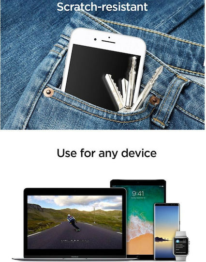 Spigen GLAS.tR Nano Liquid Premium Vollflächig gehärtetes Glas (Universal)