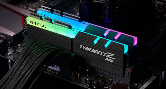 G.Skill Trident Z RGB DDR4 32GB RAM με 2x16GB Modules και Ταχύτητα 3200 για Desktop