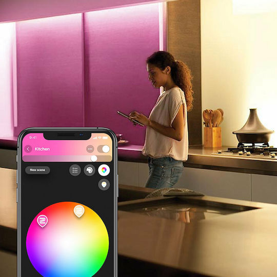 Philips Inteligent Bandă LED 220V RGBW Lumină 2m cu Sursă de alimentare