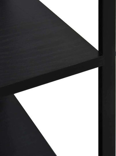 vidaXL Wooden Kitchen Rack 3 Tiers Black 60x39.6x79.5cm